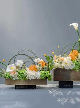 前台玄关上海金属朗怡花加花器