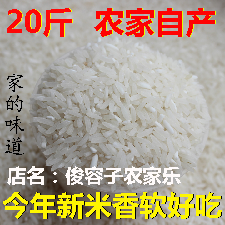 农家新米广西自产自销不抛光不打腊原生态农家大米10kg包邮