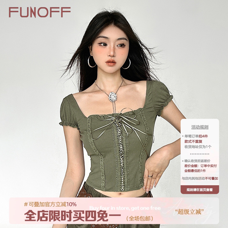 绿野仙踪vintage复古绑带短袖t恤