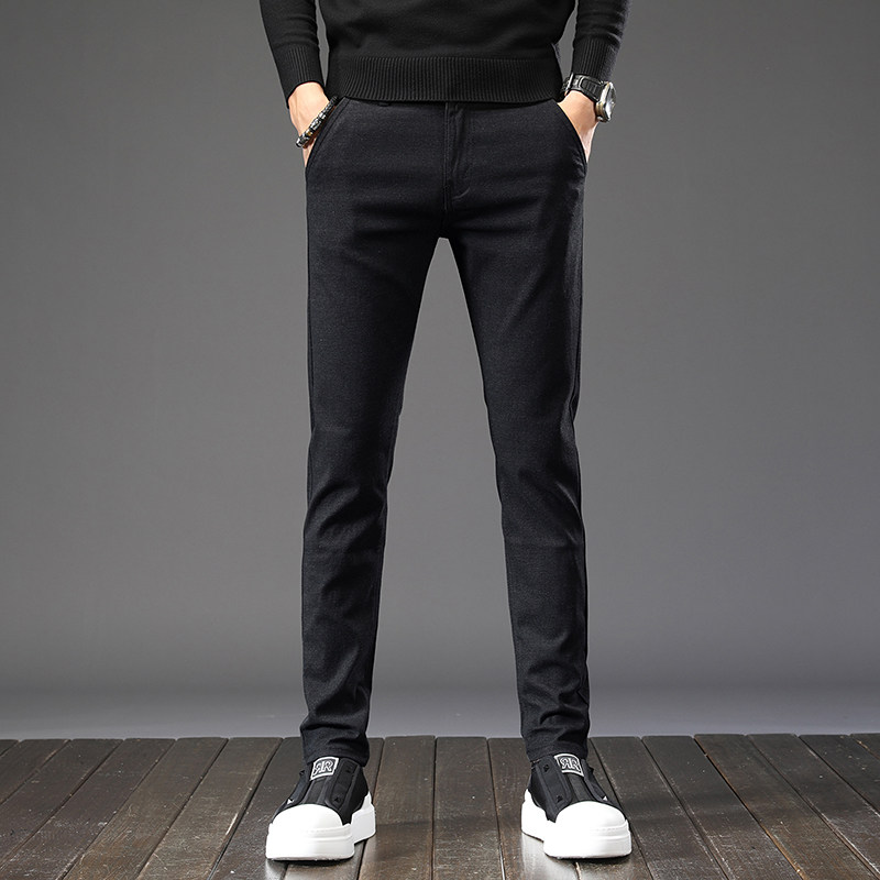 纯棉休闲裤男士修身长裤子学生潮森马361花A21以纯官方旗舰店官网