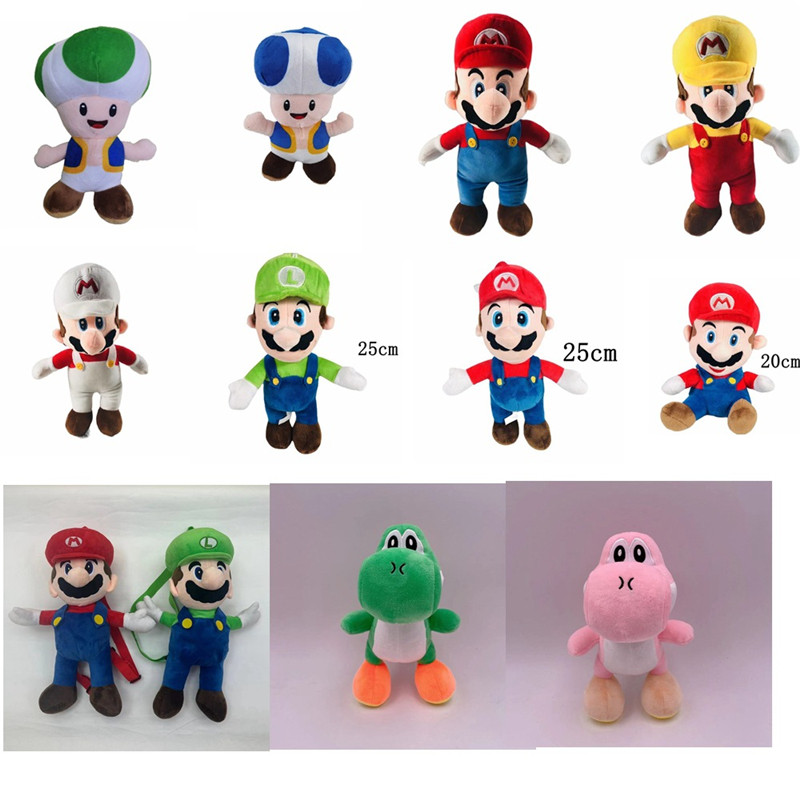 超级玛丽奥 super mario马里奥奥德赛毛绒玩具公仔玛丽蘑菇人挂件