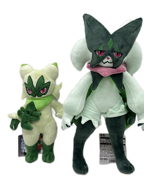跨境sprigatito plush新叶猫进化形状蒂蕾猫 魔幻假面喵毛绒 玩偶