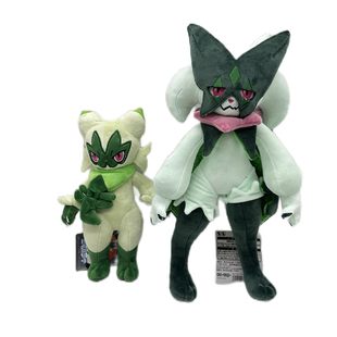 跨境sprigatito plush新叶猫进化形状蒂蕾猫 魔幻假面喵毛绒 玩偶