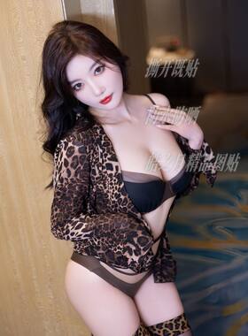 黑丝豹纹女神杨晨晨性感纸贴墙贴装饰画家用装饰高清防水防晒新款