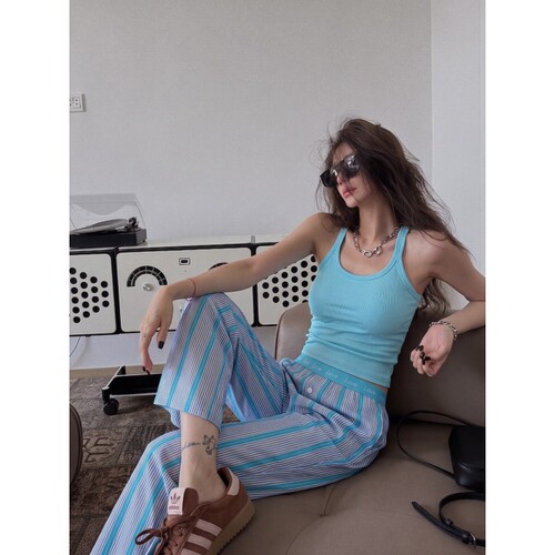 吊带睡衣女夏显瘦修身家居服套装