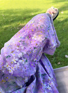 夏季新款日系甜美紫色碎花睡裤女