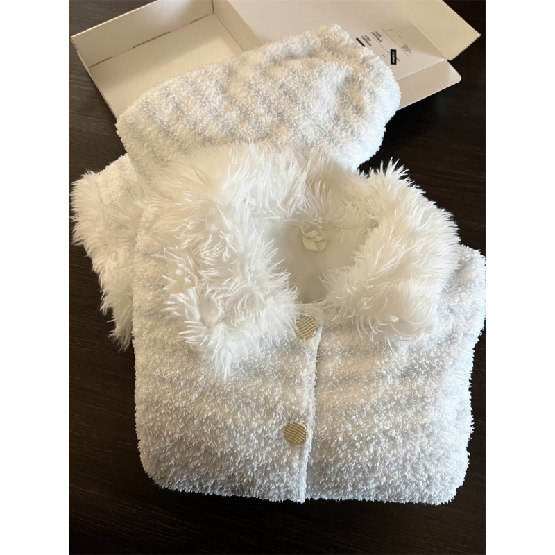 甜美可爱条纹珊瑚绒睡衣女居家服