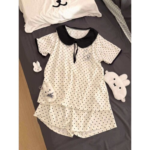 米菲兔夏季波点可外穿睡衣套装