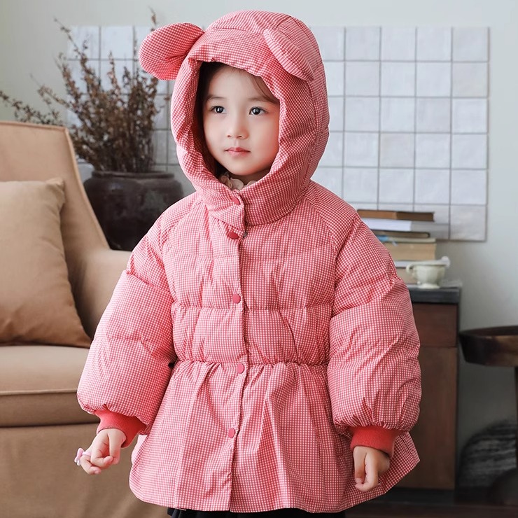 宝宝羽绒服中长款裙型2025冬季新款女童中小童2-8岁加厚90绒外套