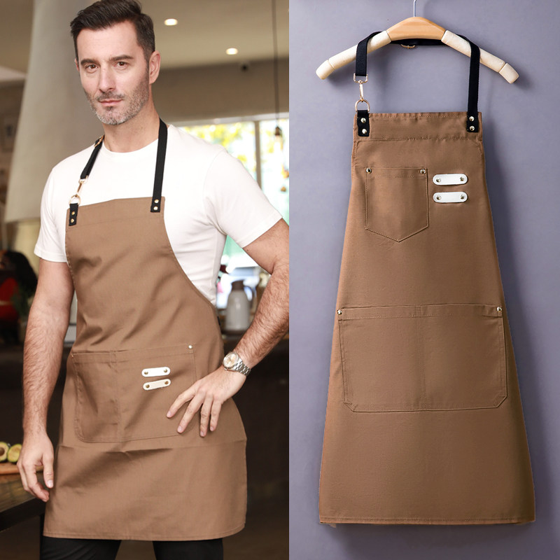 围裙 家用 厨房防水新款网红纯棉帆布夏季透气厨师工作男士女定制,家庭/个人清洁工具,围裙,淘宝优惠券,粉丝福利购,淘宝优惠卷
