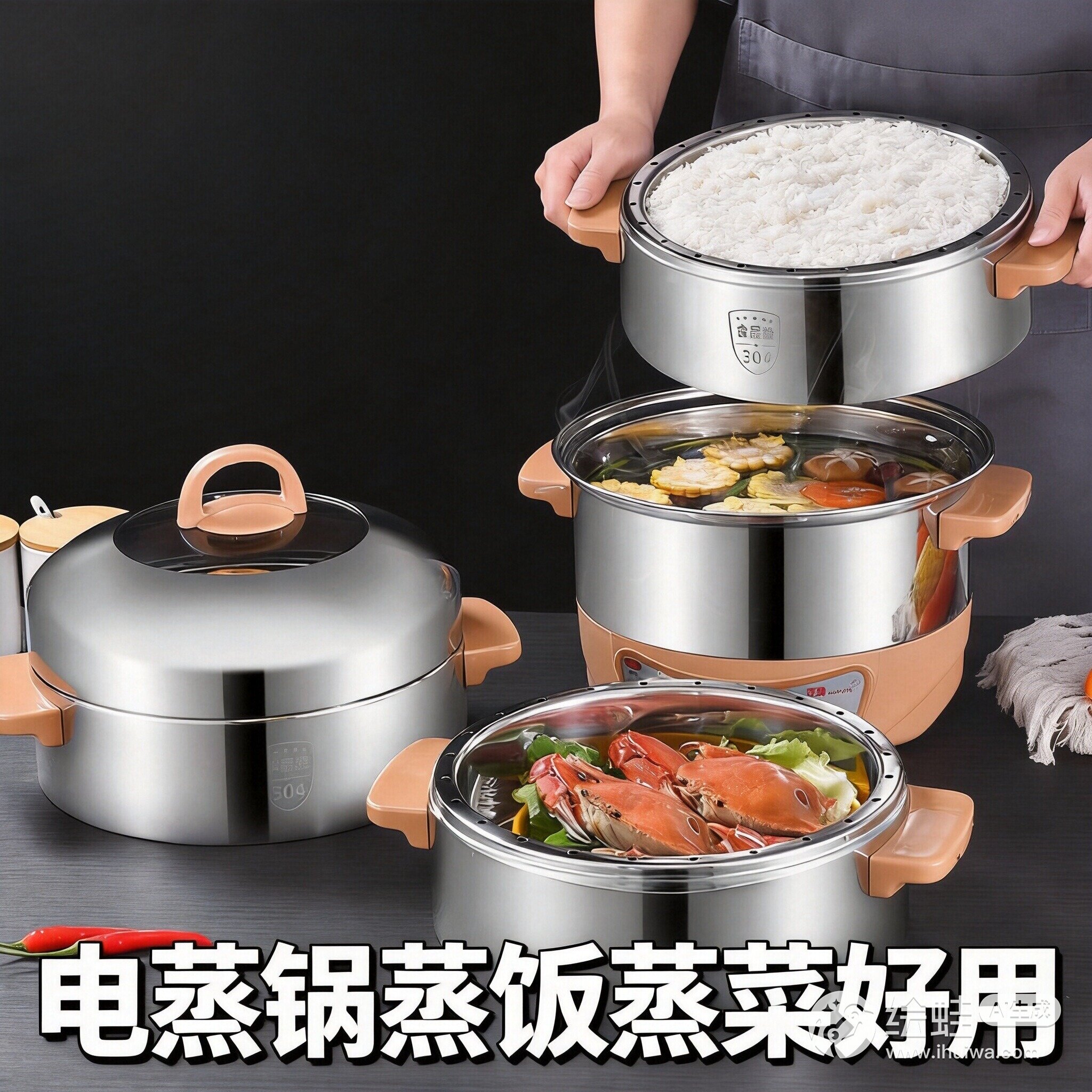 304不锈钢电蒸锅不串味蒸饭锅