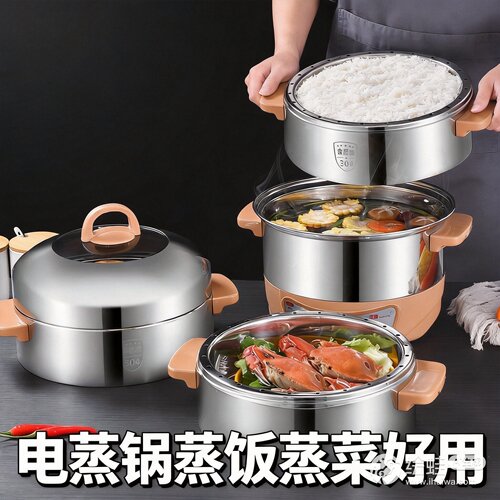304不锈钢电蒸锅不串味蒸饭锅