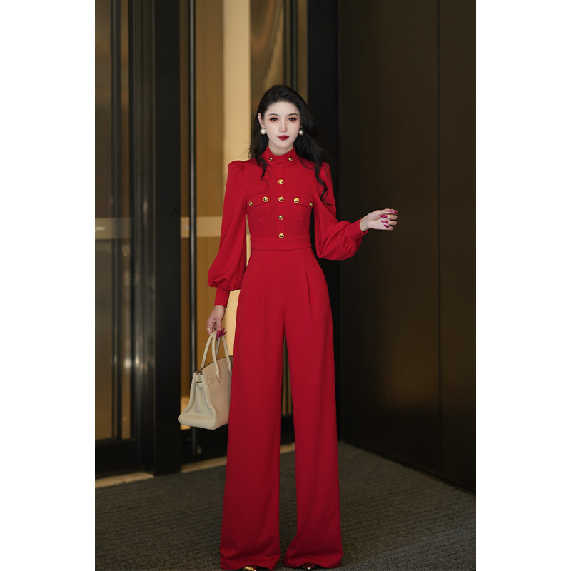 尤克菲儿 原创轻奢针织连体裤修身显瘦气质优雅收腰长裤2026新款,女装/女士精品,连体衣/裤,淘宝优惠券,粉丝福利购,淘宝优惠卷