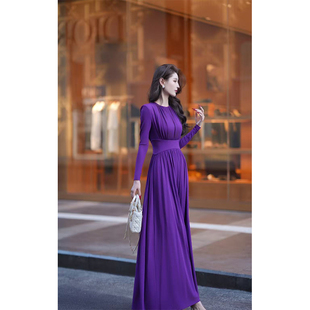 尤克菲儿 原创轻奢木代尔时尚大摆裙显瘦气质温柔优雅收腰连衣裙