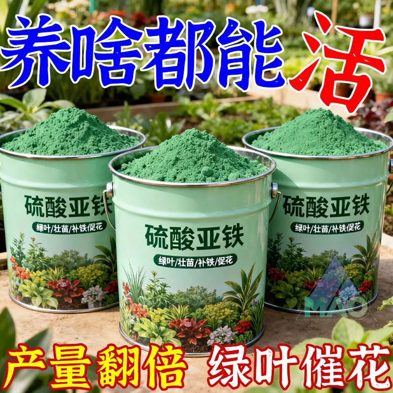 硫酸亚铁正牌正品酸性土壤通用型养花防黄叶植物果树铁树叶面肥