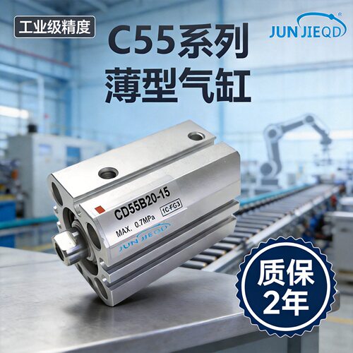 C55B40-30 C55B32-50质保2年C55B25-10气动小型薄型气缸C55B20-5