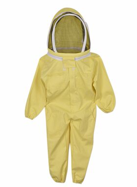 养蜂工具蜂具黄色儿童连体衣儿童防蜂服太空服迷彩衣防蜂帽