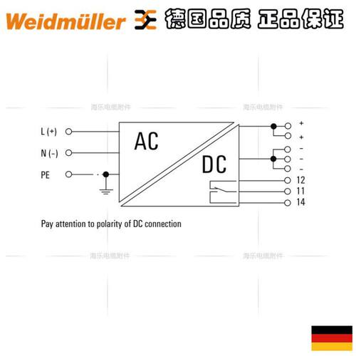 魏德米勒PROmax开关电源单相电源70W 5V 14A订货号1478210000