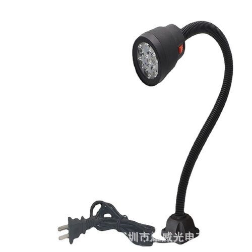 亚马逊led机床磁铁软管工作灯机器数控车床冲床铣床长臂灯24v