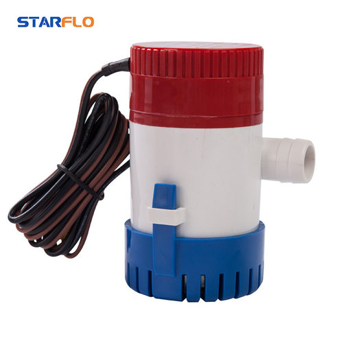 电商销售房车供水泵1100gph舱底泵 12V水泵 潜水直流水泵游艇泵