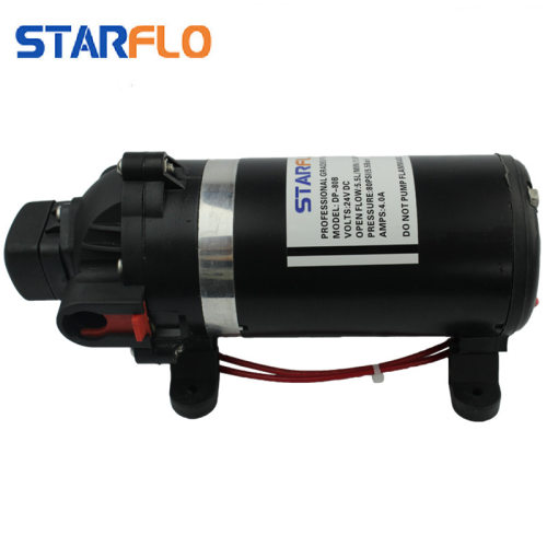 DP-160B 12V-24V高压隔膜可乐机泵净水器高扬程喷雾洗车加压泵