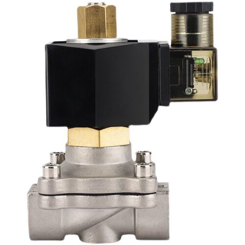 304不锈钢常开电磁阀 水阀 气阀220V24V12V 2分4分6分1寸 2寸