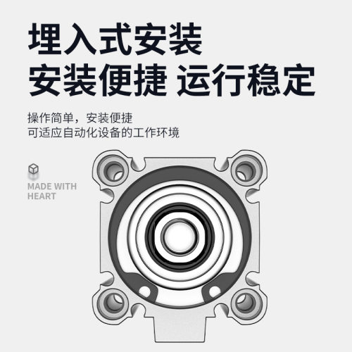 MKB回转下压夹紧转角旋转90度气缸QCK16/20/25/32/40-10/20/30/50