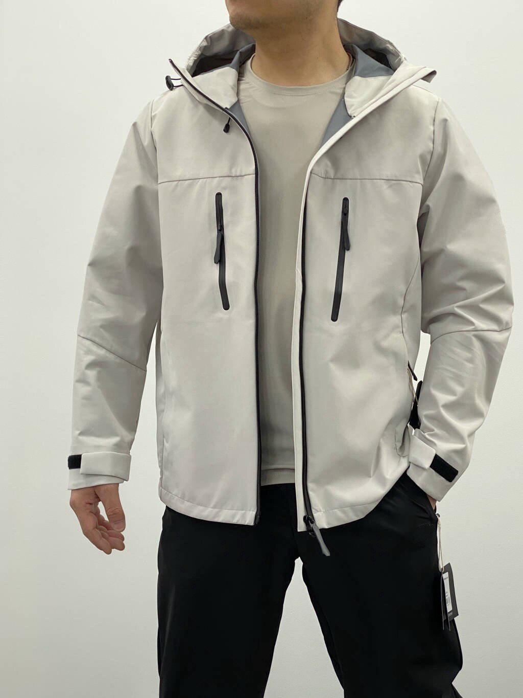 多功能户外冲锋衣情侣款防风防雨宽松连帽运动外套克隆专柜同款