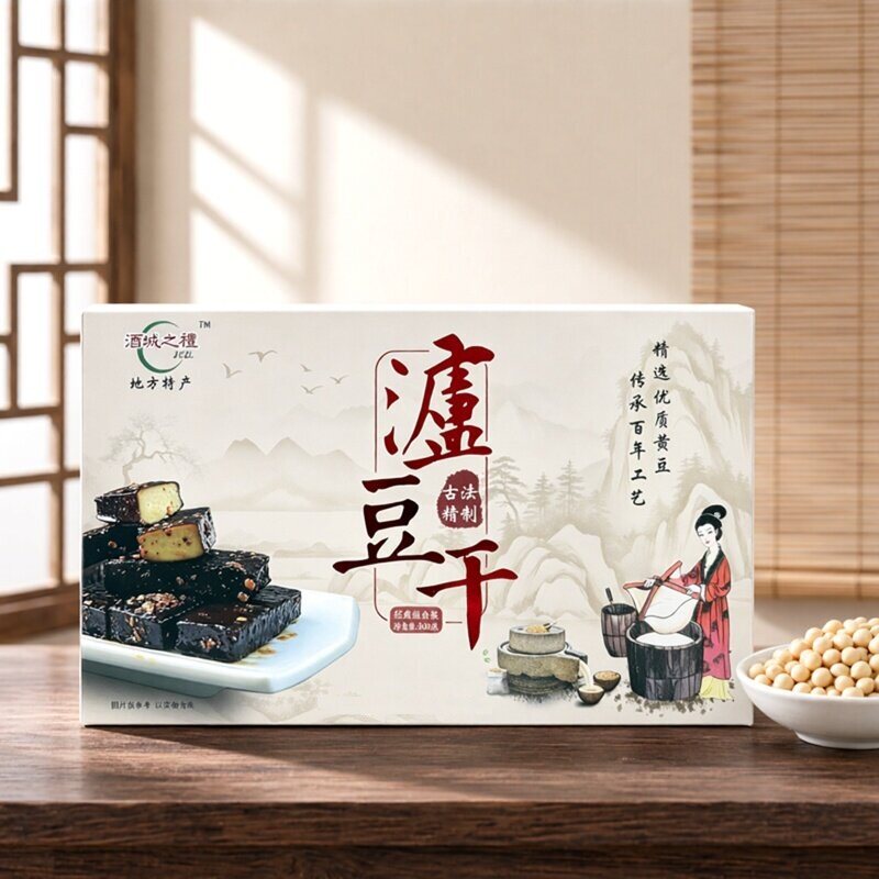 泸州特产 酒城传统工艺豆腐干礼盒装麻辣五香豆腐干素肉休闲零食