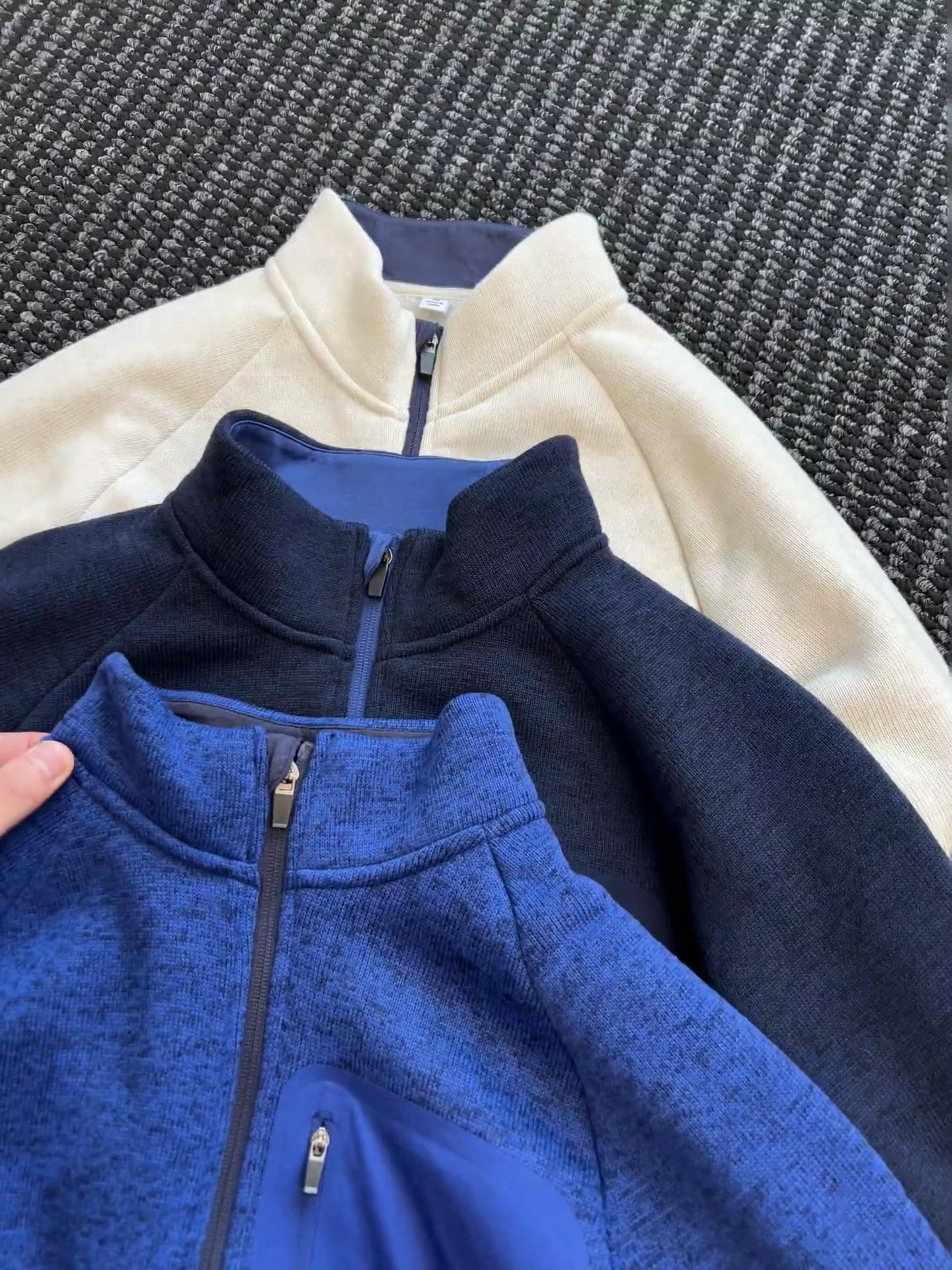 Sumu · Autumn and Winter Outdoor Fleece Jacket, Loose Stand-Up Collar, Warm Knitted Polar Fleece Jacket for Men and Women