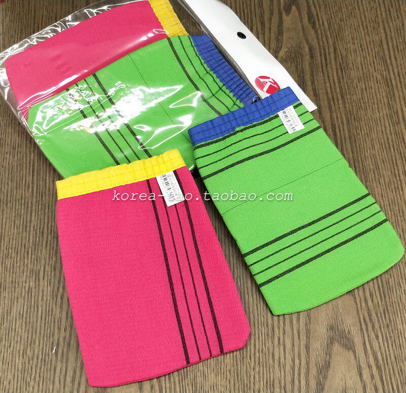 韩国加厚洗澡巾洗浴用品家用搓灰浴擦不疼沐浴手套情侣澡巾2个装