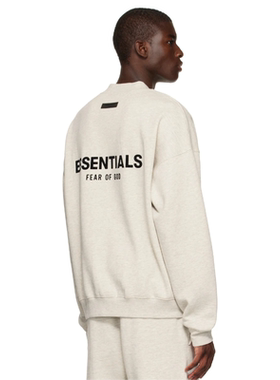 Fear of God Essentials复线秋季ss22双面植绒套头圆领卫衣hoodie