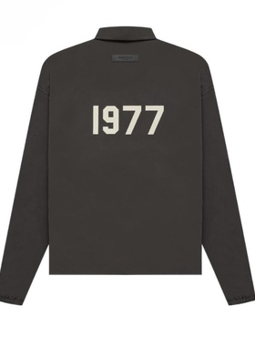 FOG Essentials SS22 1977印花麂皮翻领教练排扣夹克 男女同款