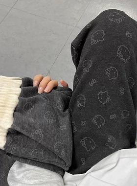 女童裤子春秋款2025新款儿童洋气时髦休闲裤阔腿裤直筒裤