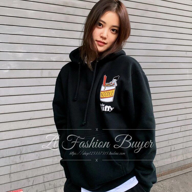 Michelle Choii博主同款Noodle杯面面条连帽卫衣宽松款帽衫 INS|ruв категории Женская одежда, свитер/свитер - от Buy2taobao.com для оказания профессиональной услуги покупки агента Taobao