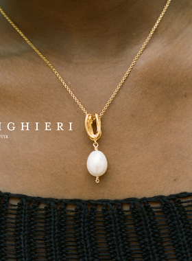 清仓Alighieri不规则线圈天然珍珠英国纯手工复古项链高级礼物