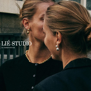 Studio大小圆球串珠丹麦小众高级简约耳环官方授权 现货Lie