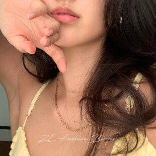 Choi联名款 清仓Ana Luisa扁平链条古巴链锁链百搭项链Michelle