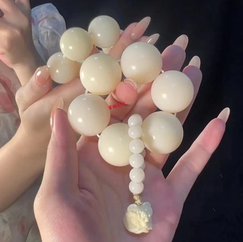 原生态菩提大白手捻菩提根顺白大汤圆手捻绕指柔青提手捻文玩手串