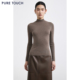 针织衫 商场同款 25秋冬半高领羊毛打底衫 弹力修身 PURE TOUCH女装