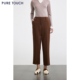 25秋冬新款 TOUCH女装 高腰西装 裤 商场同款 直筒OL挺括通勤长裤 PURE