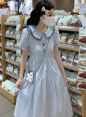 女大童甜美海军领连衣裙夏