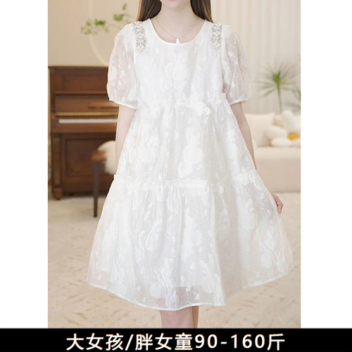 女大童礼服演出白纱裙连衣裙