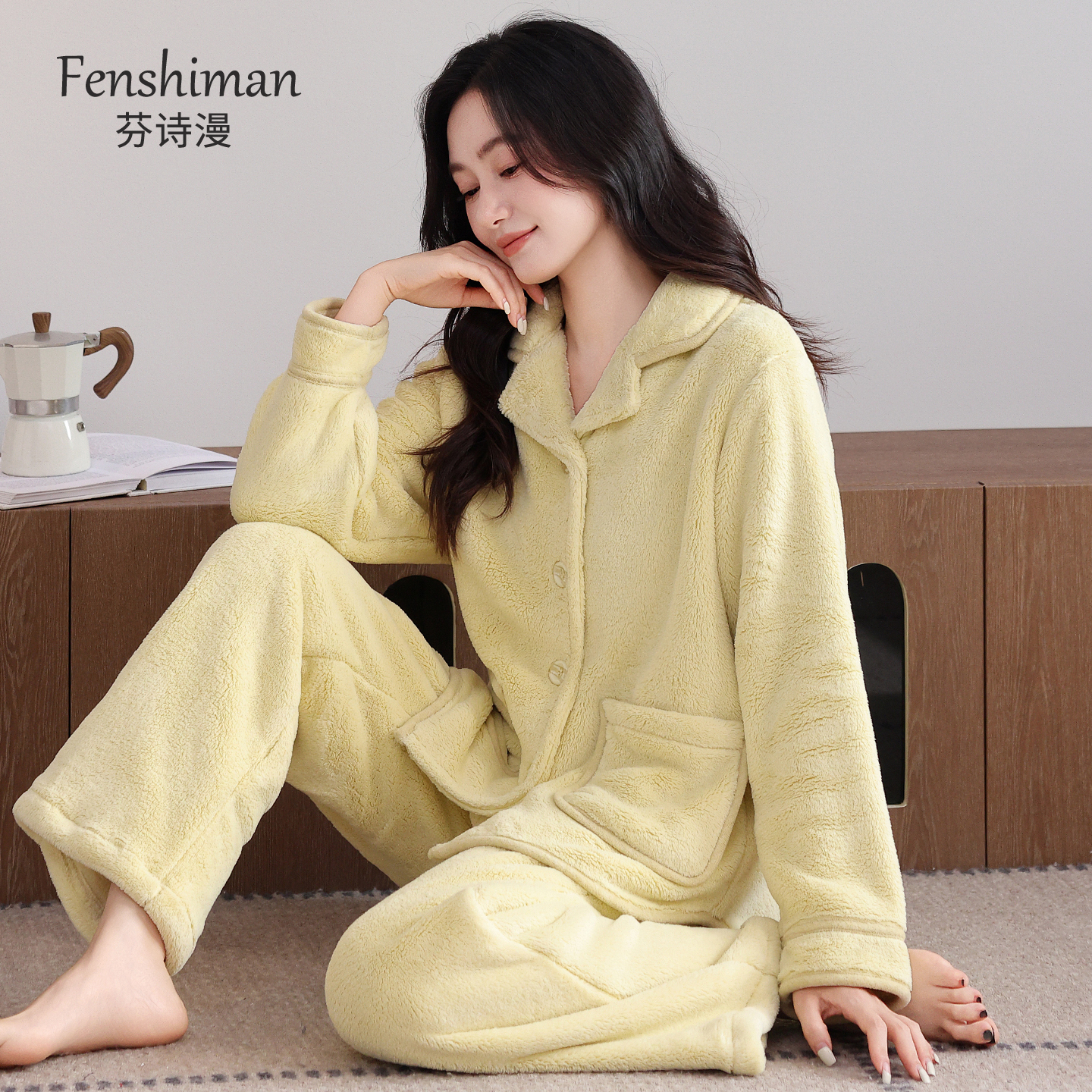 【超温暖】睡衣女士秋冬舒棉绒