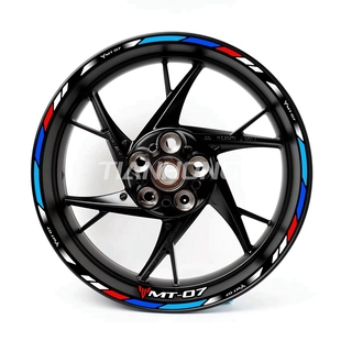 适用雅马哈MT-03 MT-07 MT-09 轮毂个性改装车圈钢圈防水反光贴纸