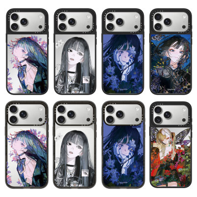 CASEJiAK John Kafka女孩 褪色心事适用于iPhone苹果17 16Pro Max手机壳15/14Plus13 12pro磁吸Air防摔保护套