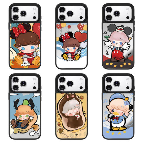 泡泡玛特DIMOO男孩适用iPhone苹果18 17 16Pro Max手机壳15/14plus磁吸13 12pro防摔米妮米奇保护套