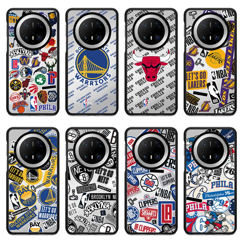 篮球NBA湖人勇士篮网球队标志适用于HUAWEI华为Mate80 Pro Max手机壳防摔Mate70Pro/60Pro+磁吸保护套