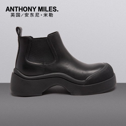 anthonymiles马丁靴羊皮革TPR底