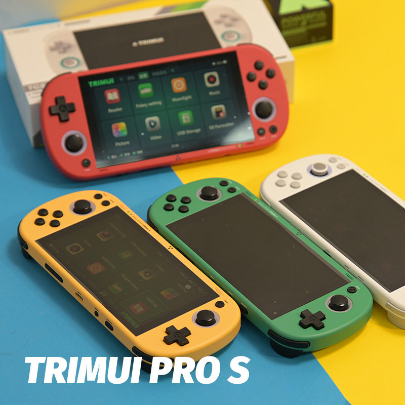 2025年新款TRIMUI Smart Pro S开源掌上游戏机街机高清跨境4.96寸图片
